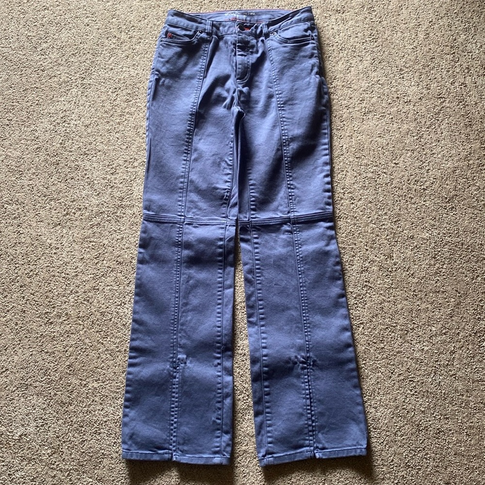 Peace, Love World, Size 2, Blue/Grey color with front kick slit